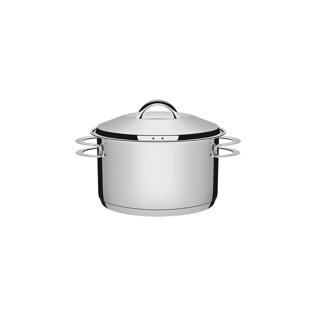 [62504200] CACEROLA HONDA ACERO INOXIDABLE CON FONDO TRIPLE Ø 20CM 3,6 L. SOLAR