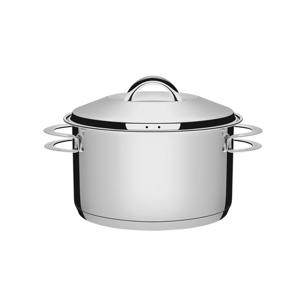 CACEROLA HONDA EN ACERO INOXIDABLE 6,1 L. 24 CM SOLAR