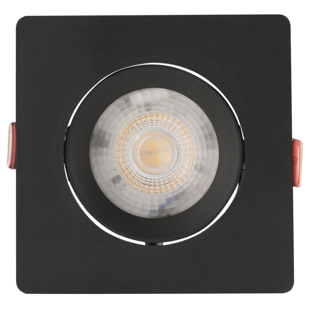 SPOTLED CUADRADO BLACK 5W - 3000K LUZ AMARILLA