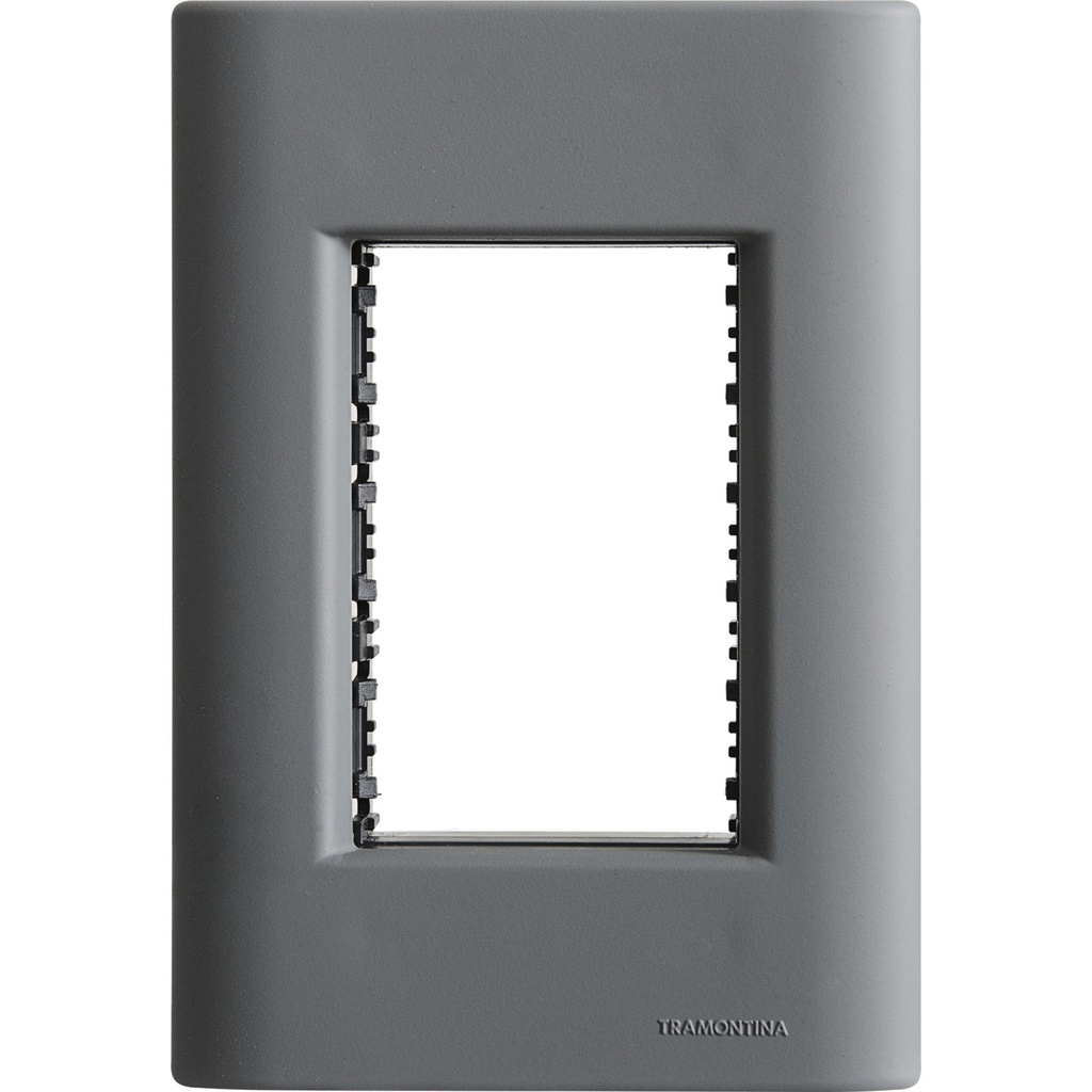 TAPA 3 PUESTES 4X2 GIZ TITANIO SOFT TOUCH