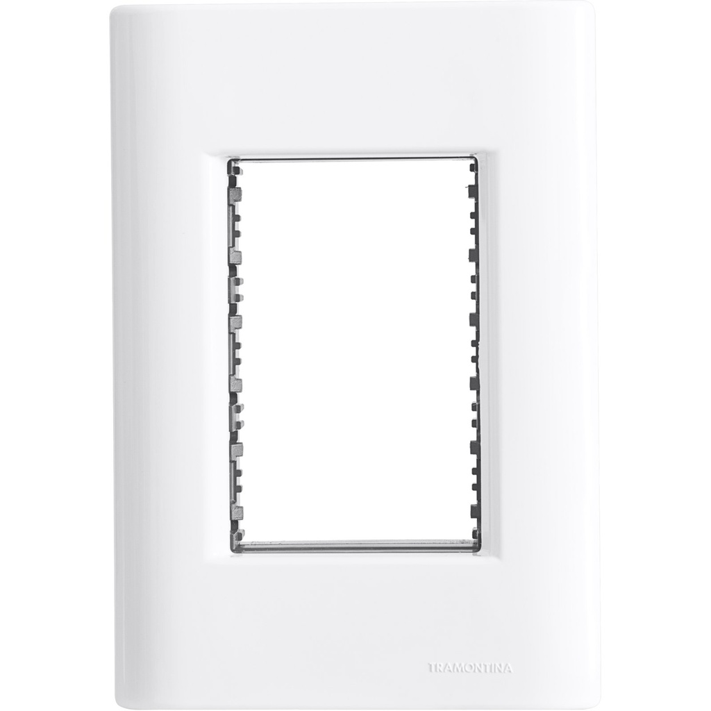 [57200051] TAPA 3 PUESTOS 4X2 BLANCA GIZ