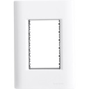 TAPA 3 PUESTOS 4X2 BLANCA GIZ