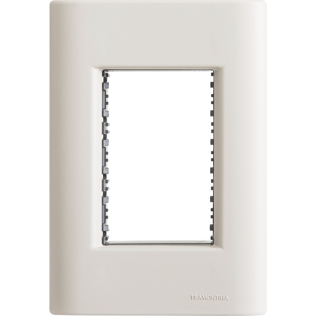 TAPA 3 PUESTOS 4X2 GIZ BLANCO SOFT TOUCH