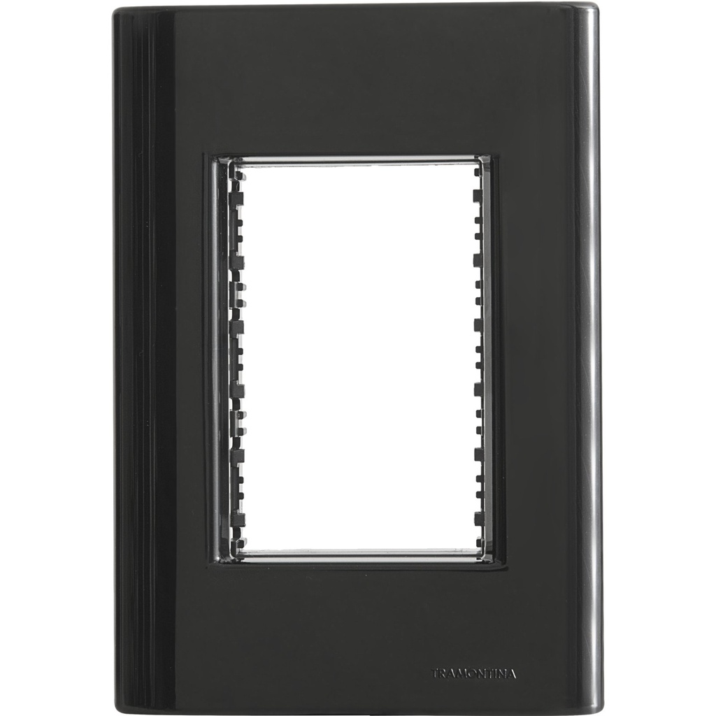 TAPA 3 PUESTOS 4X2 GIZ NEGRO