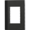 TAPA 3 PUESTOS 4X2 GIZ NEGRO