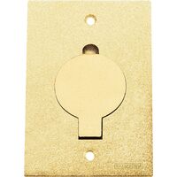 [56121205] TAPA UÑA SIMPLE PARA CAJA DE PISO 4X2 DORADA