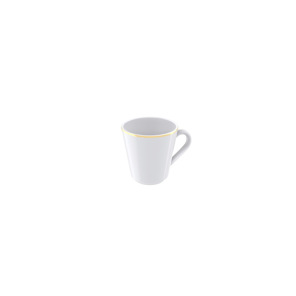 TAZA PARA CAFE EN PORCELANA APILABLE 70 ML. ELISA