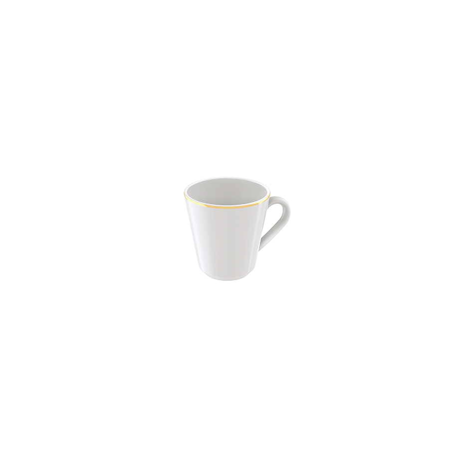 TAZA PARA CAFE EN PORCELANA APILABLE 70 ML. ELISA
