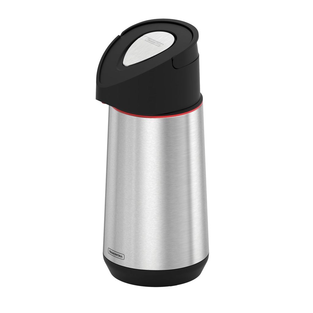 [61641120] TERMO A PRESION 1,2 L. EN ACERO INOXIDABLE CON AMPOLLA DE VIDRIO EXATA