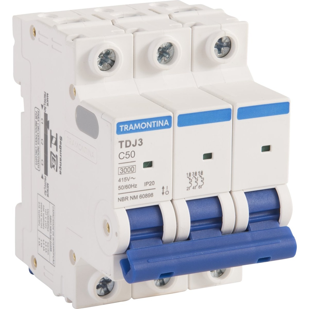 TERMOMAGNETICO TDJ3-3C50 3P 50A 3KA