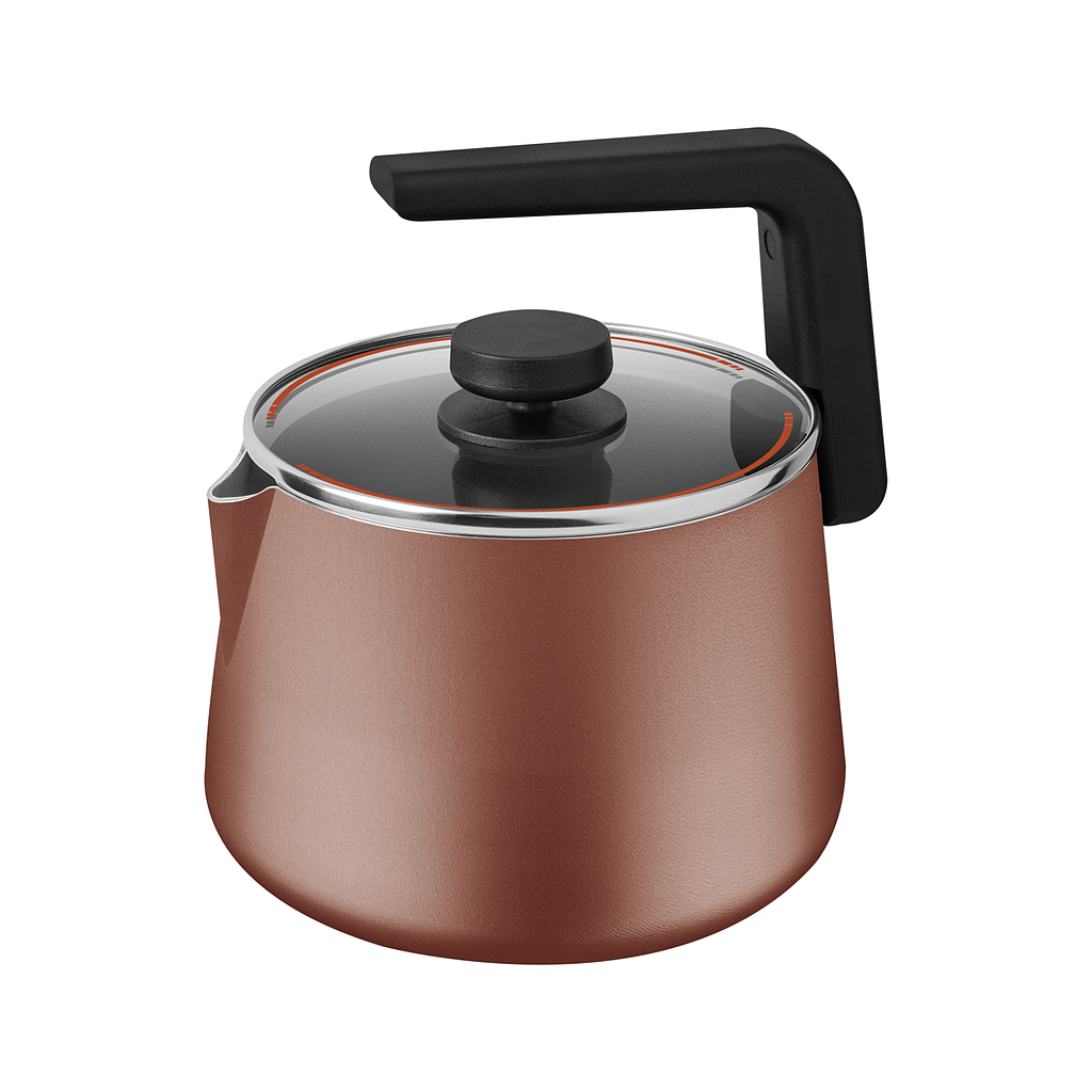 TETERA ANTIADHERENTE 2,3 L. Ø 19CM. COBRE