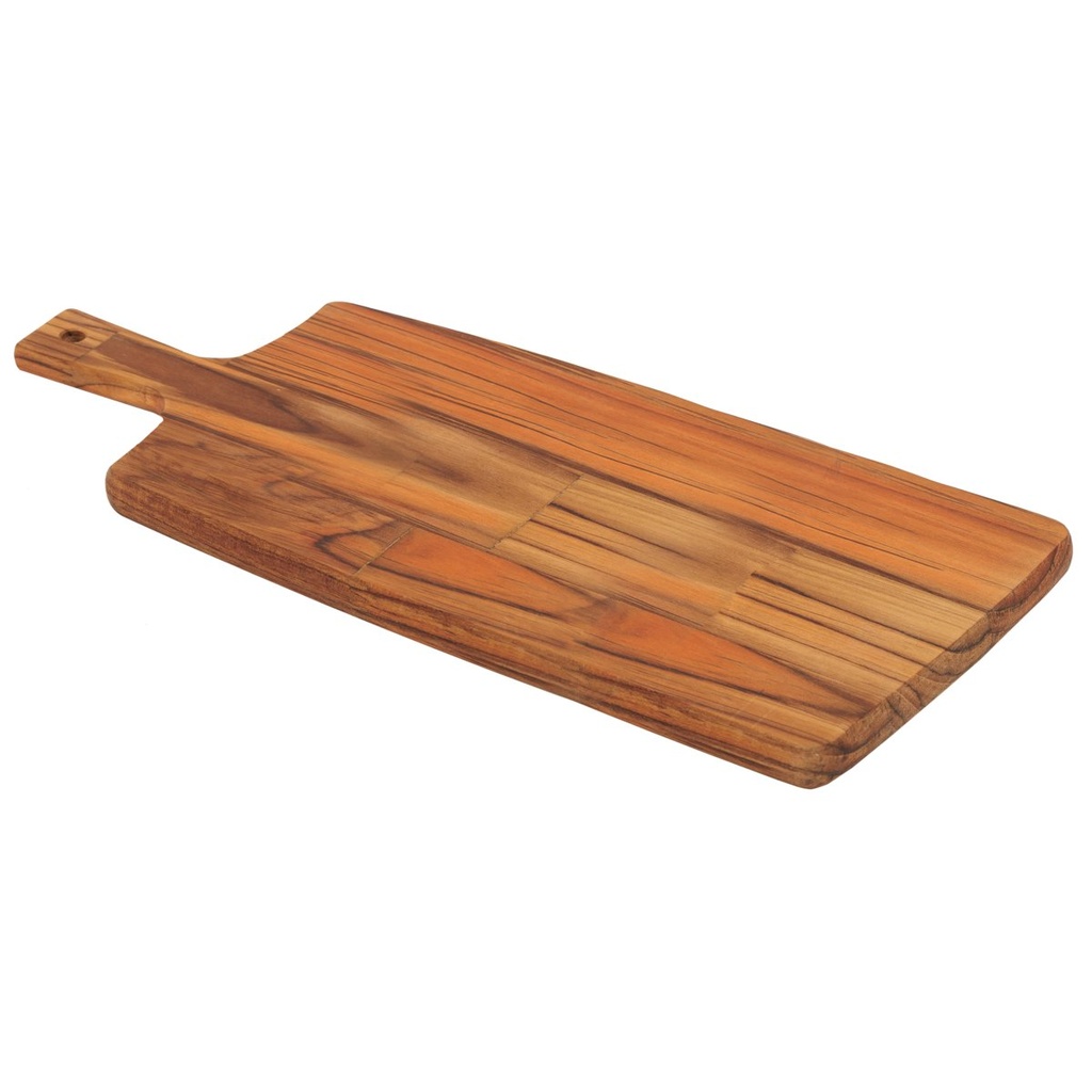 [13279351] TABLA DE COCINA EN MADERA TECA CON MANGO 48X19,5 CM