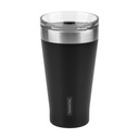 VASO TERMICO CON TAPA - NEGRO