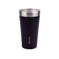 VASO TERMICO EN ACERO INOX NEGRO SIN TAPA 0,42L. EXATA