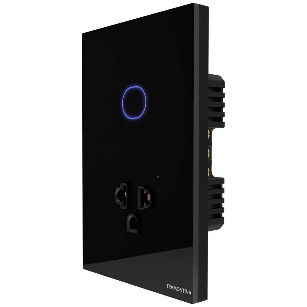 [57199058] INTERRUPTOR SMART + 1 TOMA 15A NEGRO