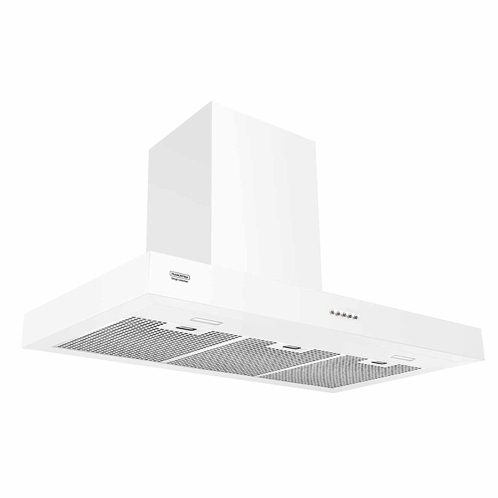 CAMPANA DE PARED NEW COLORFUL WHITE 90, DESIGN COLLECTION, EN ACERO INOX., 90 CM