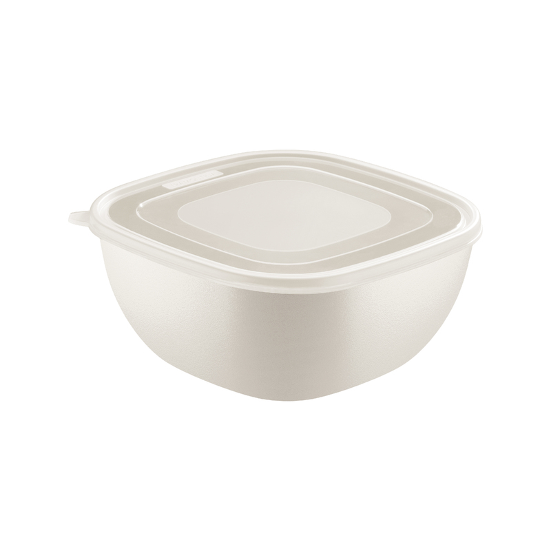 POTE DE 2 L. MIXCOLOR BEIGE CON TAPA TRANSPARENTE