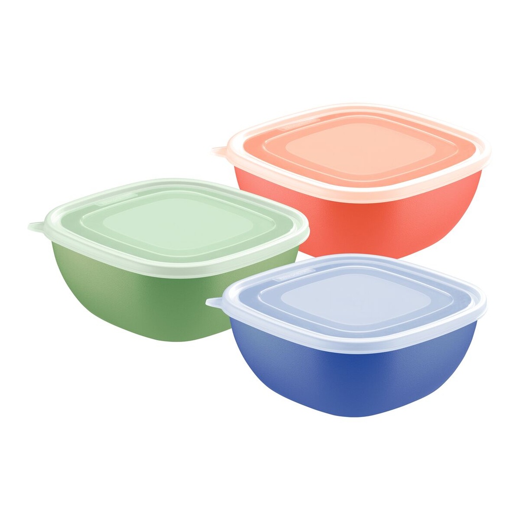 POTE MIXCOLOR BEIGE CON TAPA TRANSPARENTE DE 2L.