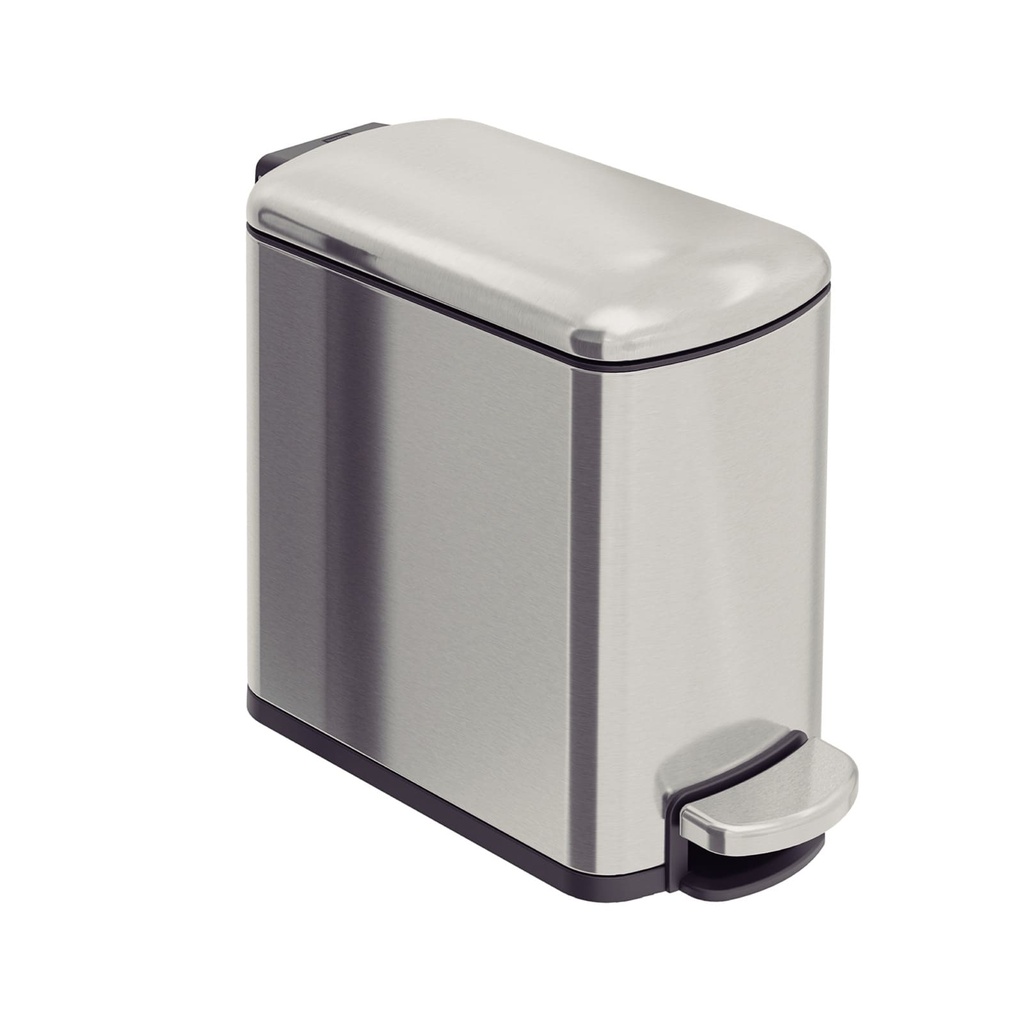 [94538606] -BASURERO INOX C/PEDAL TIPO D SLIM (desc)