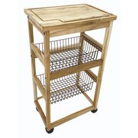 [13976052] CARRO DE MADERA TECA 47X34X88 CM.