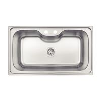 LAVAPLATOS MAXI MORGANA EN ACERO INOXIDABLE 86X50 CM.