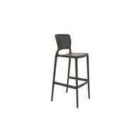 [92138109] SILLA ALTA BAR MARRON SAFIRA