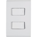 CONJUNTO ARMADO 2 INTERRUPTORES SIMPLE 10A 250V BLANCO LIZ