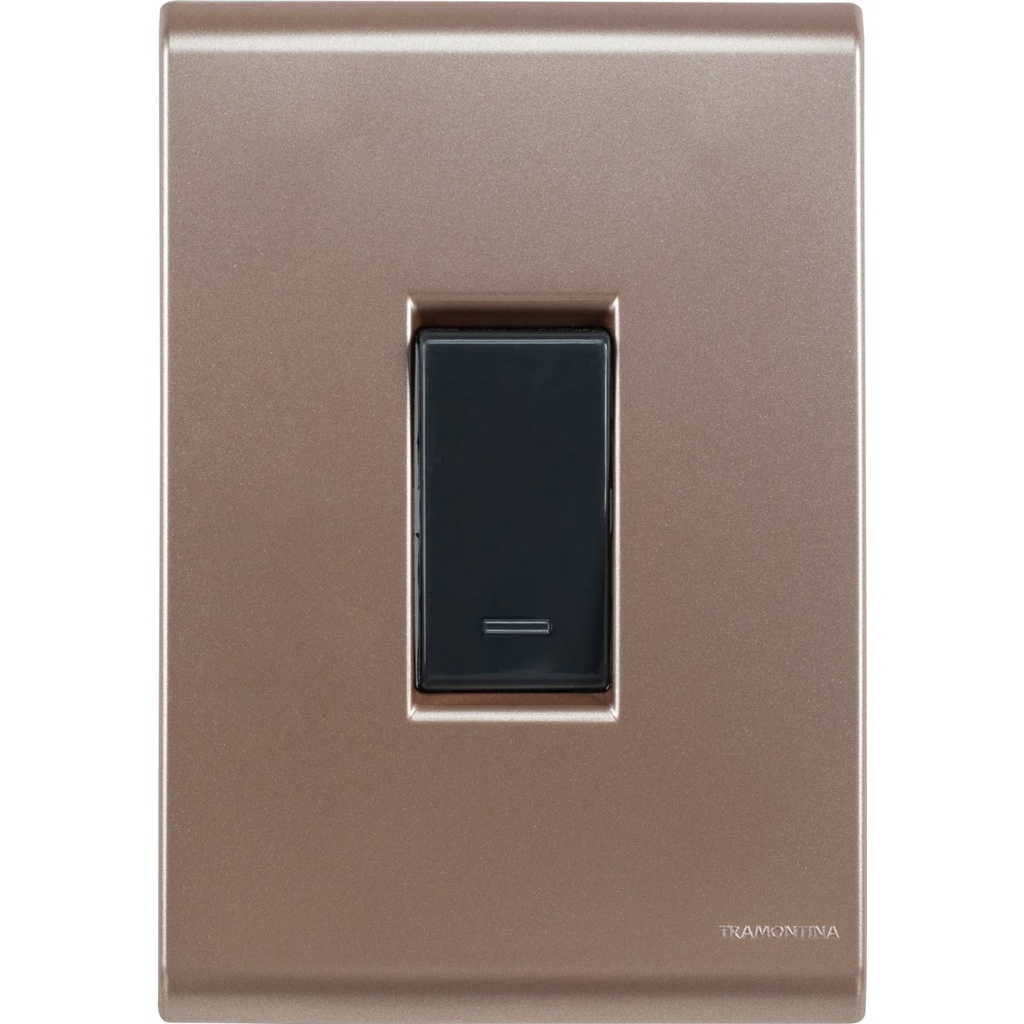 [57172001] CONJUNTO ARMADO INTERRUPTOR SIMPLE 10A 250V ORO VIEJO LIZ