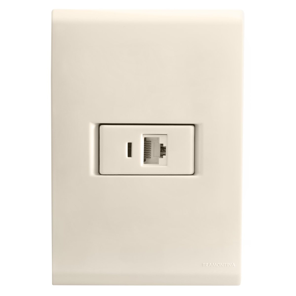 [57171022] CONJUNTO ARMADO TOMA RJ 45 (CAT. 6) INTERNET BEIGE LIZ