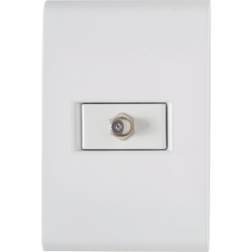 [57170017] CONJUNTO ARMADO TOMA TV/SAT COAXIAL BLANCO LIZ