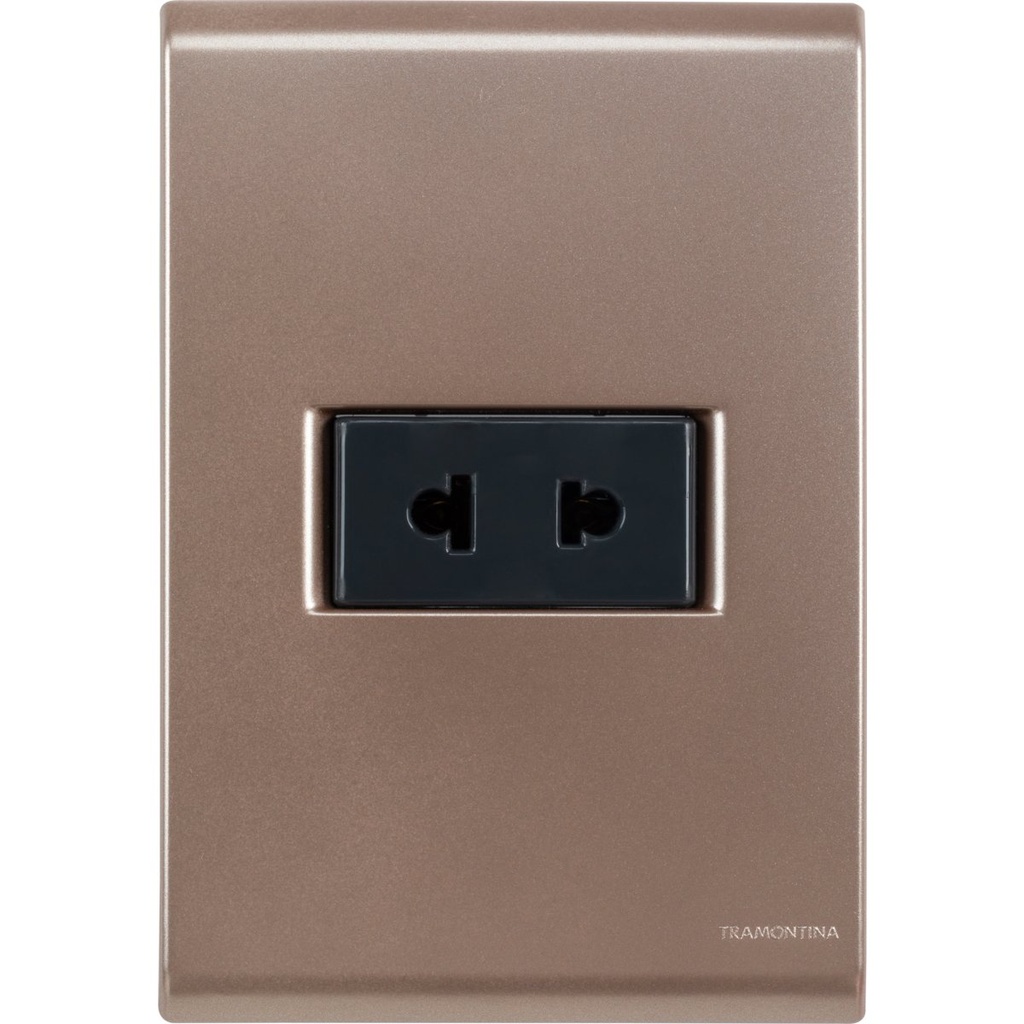 CONJUNTO ARMADO TOMACORRIENTE 2P UNIVSERSAL 10A-15A 250V ORO VIEJO LIZ