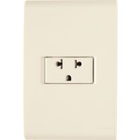 CONJUNTO ARMADO TOMACORRIENTE 2P+T 10A 250V BEIGE LIZ