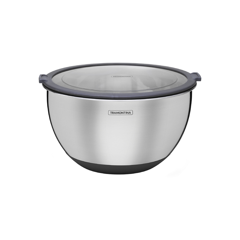 [61225300] CONTENEDOR REDONDO Ø20 CM. 3 L. EN ACERO INOX  CON TAPA CUCINA