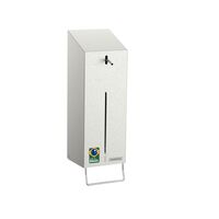 DISPENSADOR DE JABON LIQUIDO 1 LT., EN ACERO INOX.