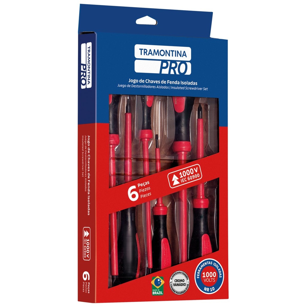 [44315406] JUEGO DE DESTORNILLADORES AISLADOS IEC 60900 - 6 PIEZAS PRO