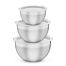 JUEGO DE POTES EN ACERO INOXIDABLE 3 PIEZAS (1,6 - 3 - 5,2 L.) FREEZINOX