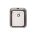 CUBETA DORA 34 BL R6, EN ACERO INOX. SATINADO, DE BAJO PONER, 34X40X19 CM.