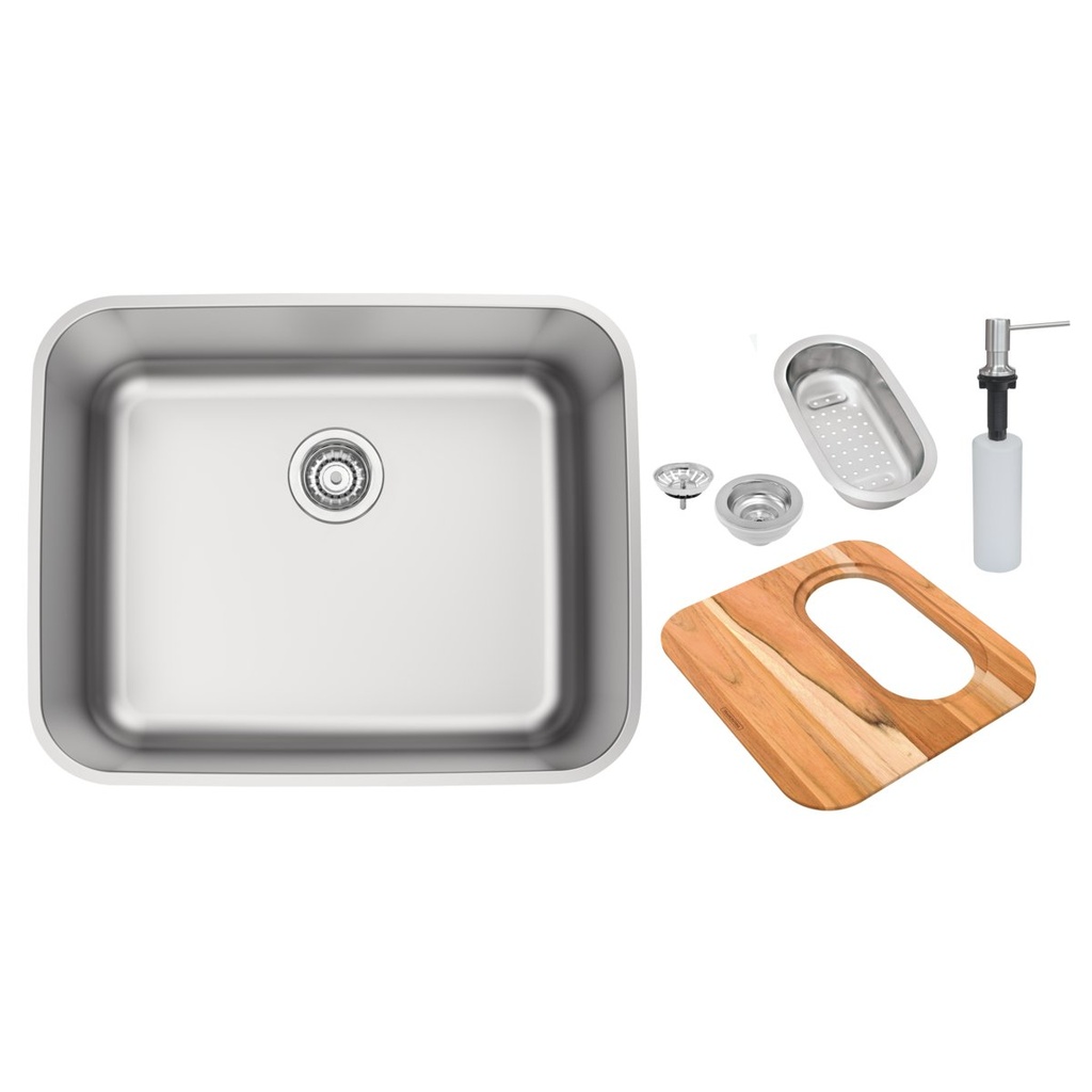 [94018152] CUBETA DORA EN ACERO INOXIDABLE 50X40 CM. CON ACCESORIOS