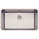 CUBETA QUADRUM 70 UNDERMONT, EN ACERO INOX., 74X44 CM