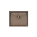 CUBETA QUADRUM BLACK 50X40 EN ACERO INOXIDABLE