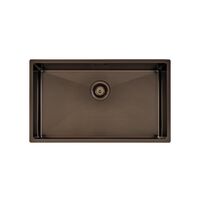 CUBETA QUADRUM BLACK 70X40 EN ACERO INOXIDABLE