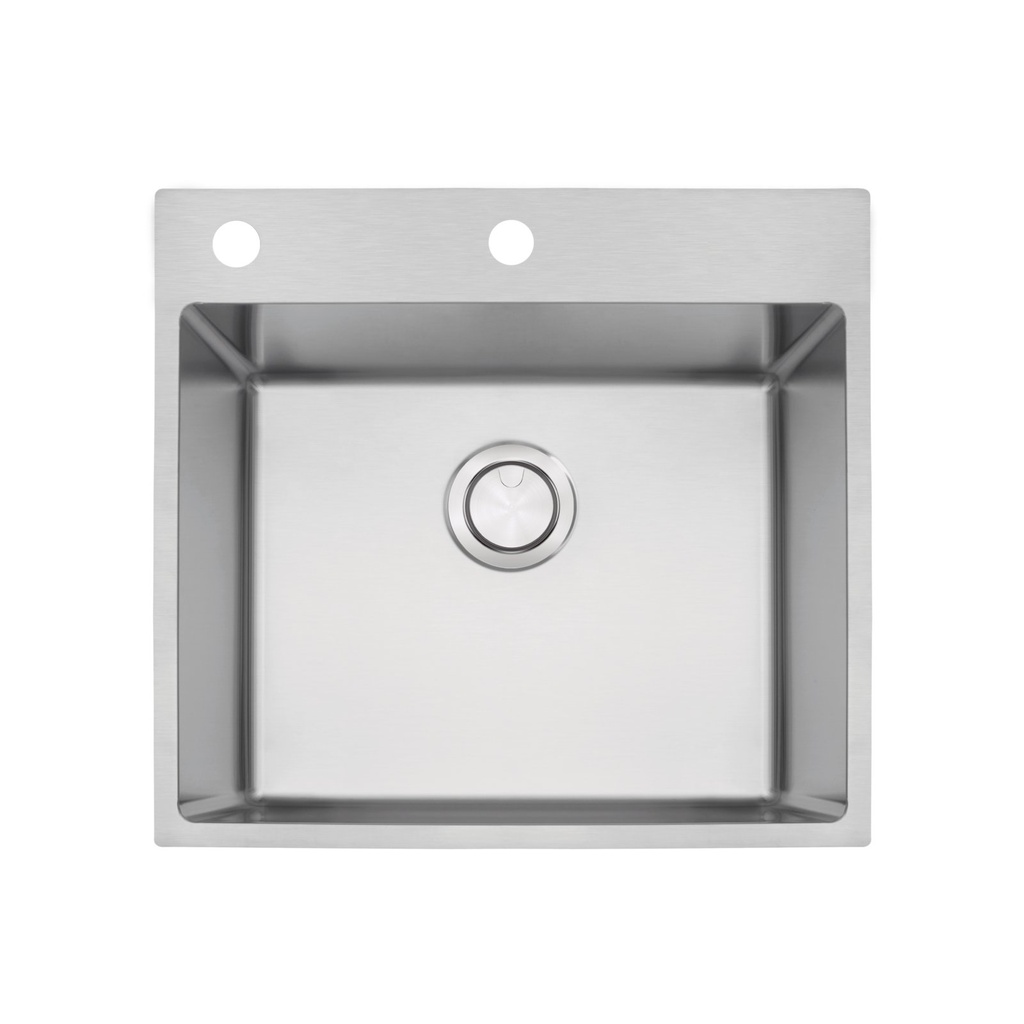 CUBETA QUADRUM FLUSH 50, EN ACERO INOX, 50X40