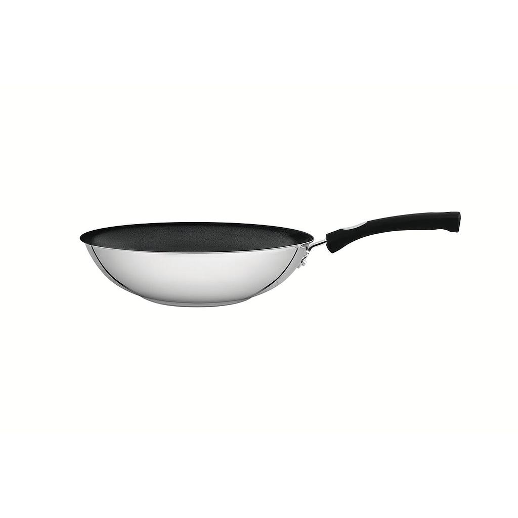 WOK EN ACERO INOXIDABLE CON ANTIADHERENTE 28 CM. ASTRO