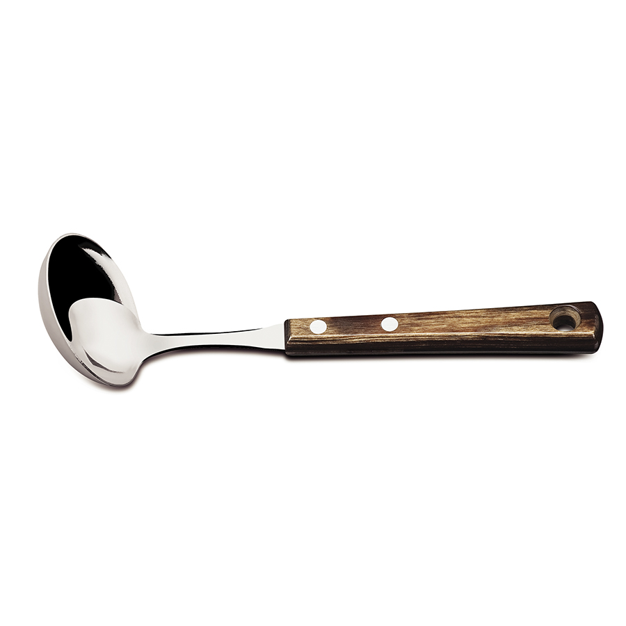 [21152190] CUCHARA CON MANGO DE MADERA PARA SALSA POLYWOOD