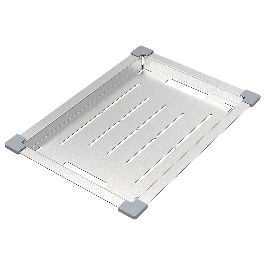 - BANDEJA PERFORADA, EN ACERO INOX., 43X32 CM