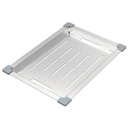 BANDEJA PERFORADA, EN ACERO INOX., 43X32 CM
