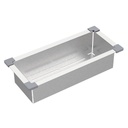 CESTO COLADOR EN ACERO INOX QUADRUM Y VITRUM