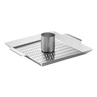 [61322280] FUENTES PERFORADA PARA ASAR Y HORNEAR POLLO EN ACERO INOXIDABLE COSMOS