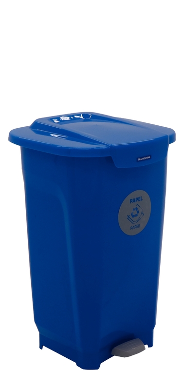 [92813870] BASURERO AZUL 50 L. T-FORCE