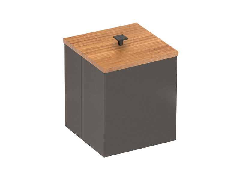 [94540077] BASURERO LUZ BLACK MATTE+BAMBU 4,5